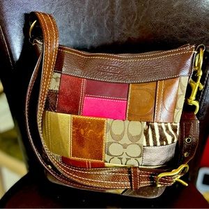 EUC COACH PATCHWORK CROSSBODY LEATHER BAG